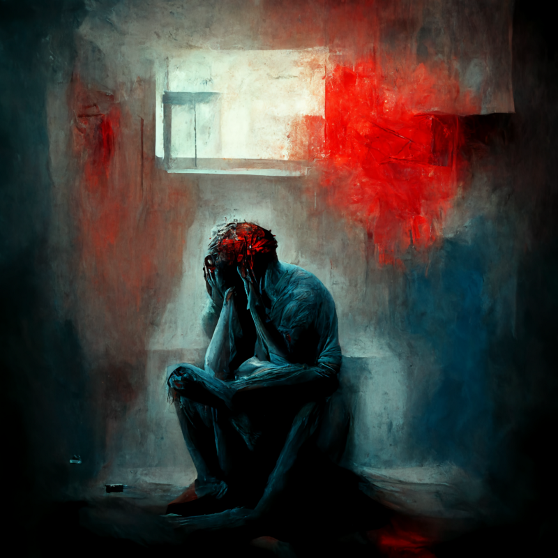 “Complex PTSD”, drawn by Midjourney